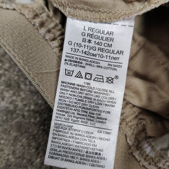 GAP Girl's Shorts in Tan Sunglasses Print Youth Size Large Cotton Whimsical - Picture 6 of 6